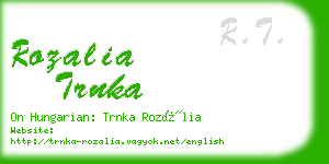 rozalia trnka business card